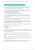 MDC 3 Exam 2 &vert;&vert; with Authenticated Answers&period;
