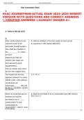 HVAC JOURNEYMAN ACTUAL EXAM 2024-2025 NEWEST  VERSION WITH QUESTIONS AND CORRECT ANSWERS  VERIFIED ANSWERS &vert;&vert;ALREADY GRADED A&plus; 