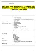 EMT UCLA FINAL EXAM NEWEST VERSION 2025  QUESTIONS AND CORRECT DETAILED ANSWERS  ALREADY GRADED A&plus; 