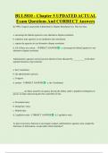 BUL5810 - Chapter 5 UPDATED ACTUAL    Exam Questions And CORRECT Answers
