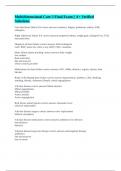 Multidimensional Care 3 Final Exam &vert;&vert; A&plus; Verified Solutions&period;