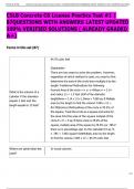 CSLB Concrete C8 License Practice Test &num;1 &vert;  87QUESTIONS WITH ANSWERS LATEST UPDATED  100&percnt; VERIFIED SOLUTIONS &lpar; ALREADY GRADED  A&plus;&rpar; 