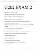 &lpar;Real&rpar; G202 Exam 2 Questions with Solutions 2025