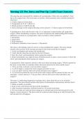 Nursing 121 Pre&comma; Intra and Post Op &vert;&vert; with Exact Answers&period;