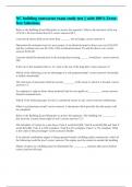 NC building contractor exam study test &vert;&vert; with 100&percnt; Error-free Solutions&period;