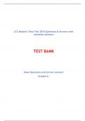 CCC Module 2 Post Test 2024 Questions & Answers with complete solutions