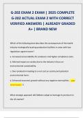 G-202 EXAM 2 EXAM &vert; 2025 COMPLETE  G-202 ACTUAL EXAM 2 WITH CORRECT  VERIFIED ANSWERS &vert; ALREADY GRADED  A&plus; &vert; BRAND NEW