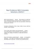 Real Evidence With Complete Solutions &lpar;2025&rpar;&excl;&excl;