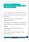 DXI Abdomen 2024&sol;2025 Exam  Questions and Detailed Answers &vert; Get it  100&percnt; Correct Answers 