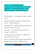 DXI Exam III 2024&sol;2025 Exam  Comprehensive Questions and Verified  Answers &vert; Accurate Solutions &vert; Get it  100&percnt; Correct&excl;&excl; &vert; Already Graded A&plus;