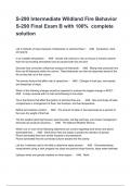 S-290 Intermediate Wildland Fire Behavior S-290 Final Exam B with 100&percnt;  complete solution