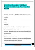 DXI II-Final Exam 2024&sol;2025 Exam  Questions and Correct Answers &vert; New  Update 