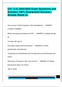 DXI EXAM PACKAGE DEAL QUESTIONS AND VERIFIED DETAILED ANSWERS &vert; 100&percnt; GUARANTEED PASS &vert; ALREADY GRADED A&plus;