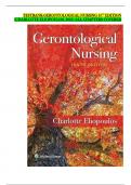 TESTBANK-GERONTOLOGICAL NURSING 10TH EDITION &lpar;CHARLOTTE ELIOPOULOS&comma; 2021&rpar; ALL CHAPTERS COVERED