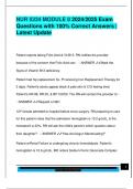 NUR 5334 MODULE 8 2024&sol;2025 Exam  Questions with 100&percnt; Correct Answers &vert;  Latest Update 