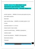 NURSING 5334 EXAM PACKAGE DEAL QUESTIONS AND VERIFIED DETAILED ANSWERS &vert; 100&percnt; GUARANTEED PASS &vert; ALREADY GRADED A&plus;