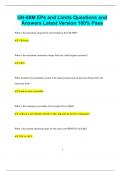 UH-60M EPs and Limits Questions and Answers Latest Version 100&percnt; Pass