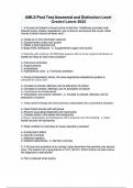 AMLS Post Test Answered and Distinction Level Graded Latest 2025
