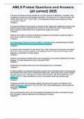 AMLS Pretest Questions and Answers &lpar;all correct&rpar; 2025