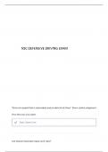 DEFENSIVE DRIVING SESSIONS 1-4 EXAM &vert; ALL QUESTIONS AND CORRECT ANSWERS &vert; GRADED A&plus; 