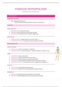 Een volledige samenvatting van de theorie fysische antropologie 