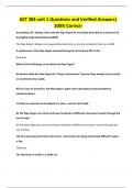 AET 304 unit 1 Questions and Verified Answers&vert; 100&percnt; Correct-