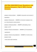 430 PBA 2024&sol;2025 Exam Questions and  Detailed Answers &vert; Get it 100&percnt; Correct  Answers