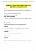 WGU C207 OA 2025 EXAM QUESTIONS WITH DETAILED VERIFIED ANSWERS