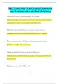 PPL Checkride Oral Canada Questions and Answers with Verified Solutions
