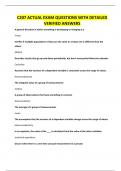 C207 ACTUAL EXAM QUESTIONS WITH DETAILED VERIFIED ANSWERS