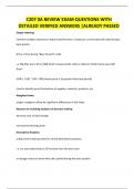 C207 0A REVIEW EXAM QUESTIONS WITH DETAILED VERIFIED ANSWERS &vert;ALREADY PASSED