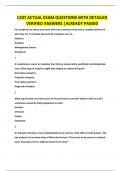 C207 ACTUAL EXAM QUESTIONS WITH DETAILED VERIFIED ANSWERS &vert;ALREADY PASSED