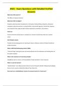 D521 - Exam Questions with Detailed Verified Answers