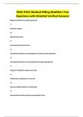 WGU D521 Medical Billing Modifiers Test Questions with Detailed Verified Answers