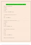 MA103 Final Exam Questions And Answers 2025 A&plus; 