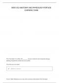  PORTAGE LEARNING ANATOMY & PHYSIOLOGY 2-MODULE 1 EXAM LATEST SOLUTION