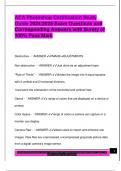 ACA Photoshop Certification Study  Guide 2024&sol;2025 Exam Questions and  Corresponding Answers with Surety of  100&percnt; Pass Mark