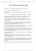 SOC 100 Exam 2 Purdue 2025