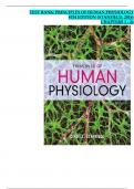 TEST BANK&colon; PRINCIPLES OF HUMAN PHYSIOLOGY 6TH EDITION &lpar;STANFIELD&comma; 2016&rpar; CHAPTERS 1 - 24