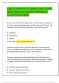 CMS FUNDAMENTALS PROCTORED EXAM QUESTIONS and Answers GRADED A&plus; Latest Versions 2025&period;