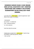 HONDROS NUR205 EXAM 2 2025&vert; BRAND  NEW ACTUAL EXAM WITH 100&percnt; VERIFIED  QUESTIONS AND CORRECT SOLUTIONS&vert;  GUARANTEED VALUE PACK&vert; ACE YOUR  GRADES&period; 