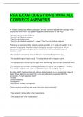 FSA EXAM QUESTIONS WITH ALL CORRECT ANSWERS 