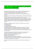 FSA TEST QUESTIONS WITH CORRECT DETAILED ANSWERS 