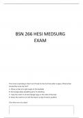 BSN 266 PRACTICE HESI QUESTIONS AND ANSWER GRADED A&plus;