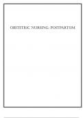 Exam &lpar;elaborations&rpar; obstetric nursing&colon; postpartum