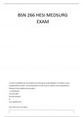 BSN 266 HESI MEDSURG QUESTIONS AND ANSWER GRADED A&plus;