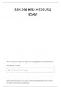BSN 266 HESI V2 QUESTIONS &lpar;VERIFIED ANSWERS&rpar; &vert;ALREADY GRADED A&plus;