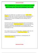 CISR COMMERCIAL CASUALTY II EXAM 2025 LATEST  QUESTIONS AND VERIFIED ANSWERS 100&percnt; PASS