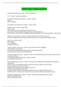 Total hip replacement Exam Questions and Answers 