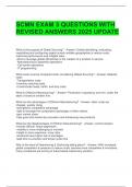 SCMN EXAM 3 QUESTIONS WITH REVISED ANSWERS 2025 UPDATE 
